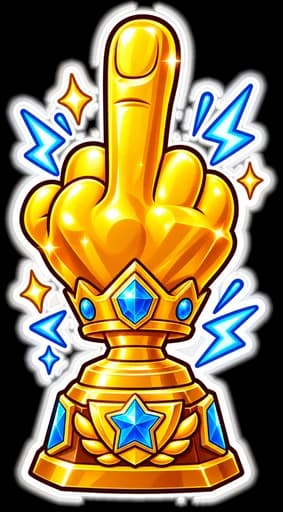 GOLDEN MIDDLE FINGER — Solid gold. Just for you.