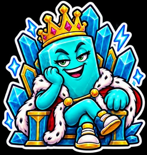 KING ON THRONE — Don't hate the king. Bow.